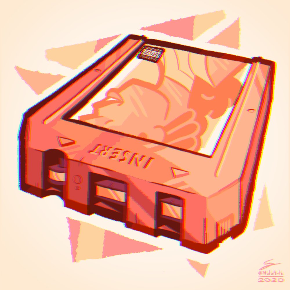 Here's two variants of a commission for @RushdotN! 8-track tapes are cool. 👍