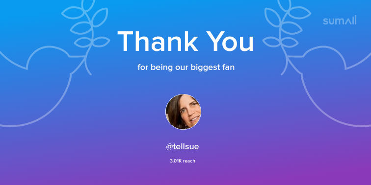 avojslavek's tweet photo. Our biggest fans this week: tellsue. Thank you! via https://t.co/tB5PDmdpGO https://t.co/r7hiC7fg9w