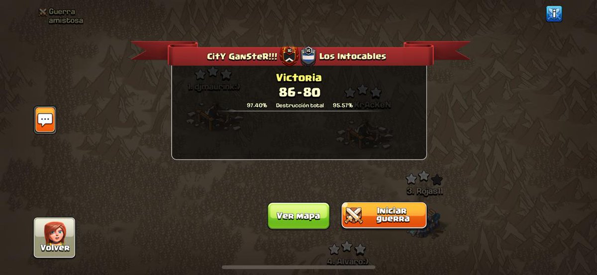 LIG_GUERRA's tweet photo. Estos fueron los resultados del día de ayer, donde estos clanes fueron los victoriosos @ColdraverC @AlianzaChileCoC #Walastik @Area51CoC @BadBoysClanCoC @City_Ganster donde se disfrutó de un gran nivel en cada ataque 🔥

No se pierdan el cierre de está primer jornada https://t.co/K8whafSHvp