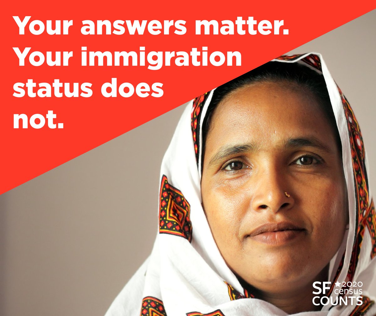 You matter. Respond at 2020census.gov #sfcounts #2020census