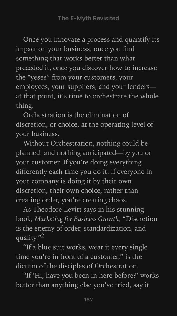 Afruturist's tweet photo. The importance of orchestrating and replicating systems that works for your business. #TheEMyth https://t.co/DLCzwPhsaH
