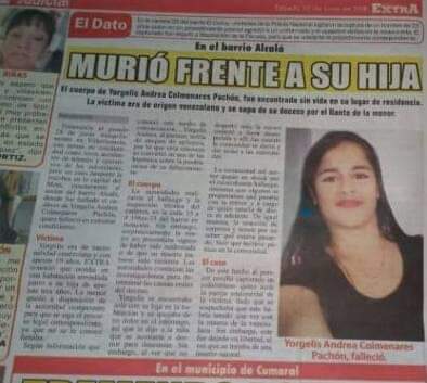 AlfredoGonzal67's tweet photo. A mis contactos venezolanos, por favor reenvien. Esta chica venezolana murió aqui en Colombia, su nombre Yorgelis Andrea Colmenares Pachón. Su hija de 3 años la tiene Bienestar Familiar. Reenvien hasta que llegue a sus familiares para que la niña no quede abandonada https://t.co/E360uesfpT