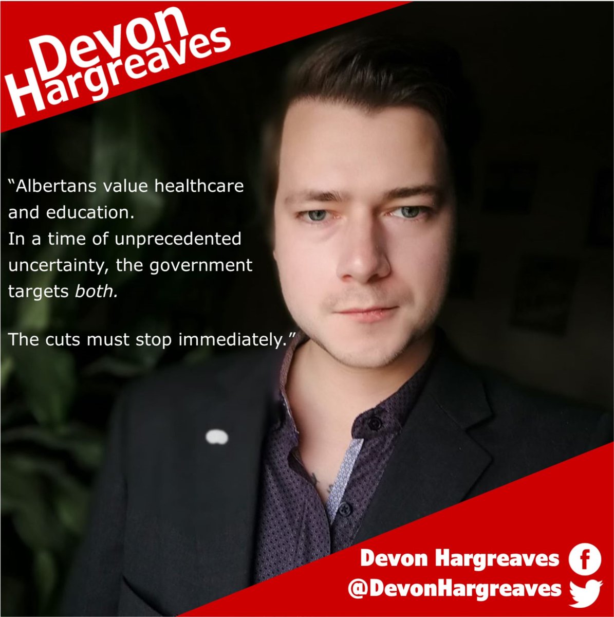 DevonHargreaves's tweet photo. Tell the UCP-Stop the cuts. SHARE if you agree.

#ableg #abpoli #cdnpoli #StopTheCuts https://t.co/zjL2fph7jA