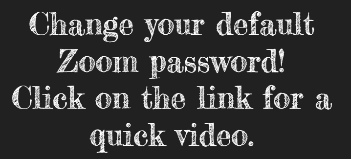 Teacher friends using Zoom: There is now a password attached to your account. Your students cannot get in without your password.

Here is a quick video that shows you how to change your password to something kids can remember easily....like your last name! drive.google.com/file/d/1hoCi9E…