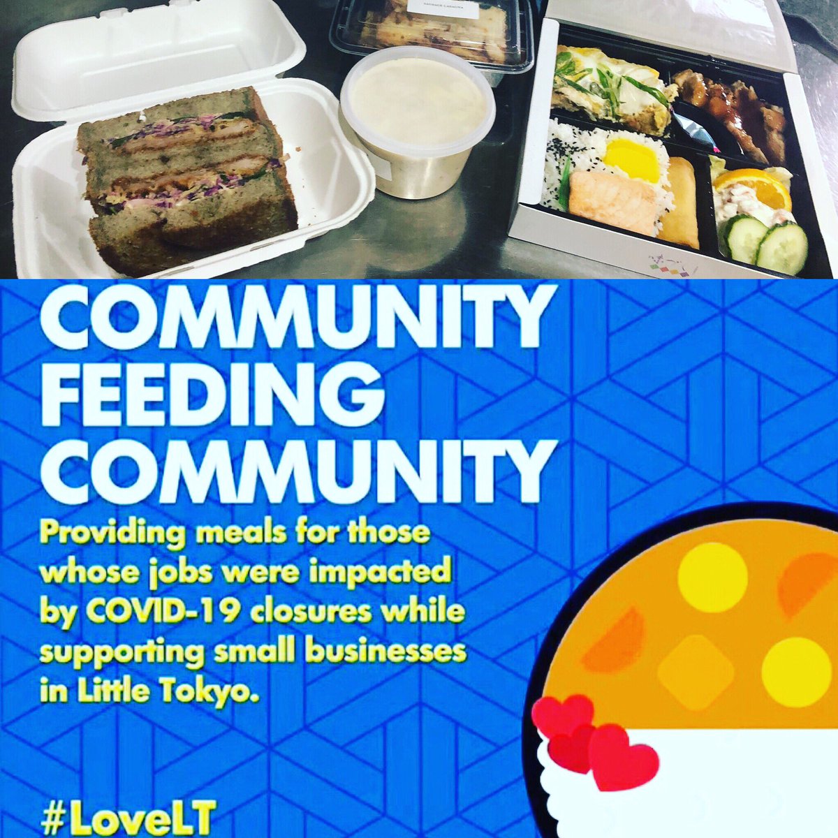 ebisu_la's tweet photo. We got the mealsπ€€π€€π€€
Thank you for #golittletokyo π
#golittletokyo #littletokyo #ebisu #communityfeedingcommunity https://t.co/859Td3JJYD