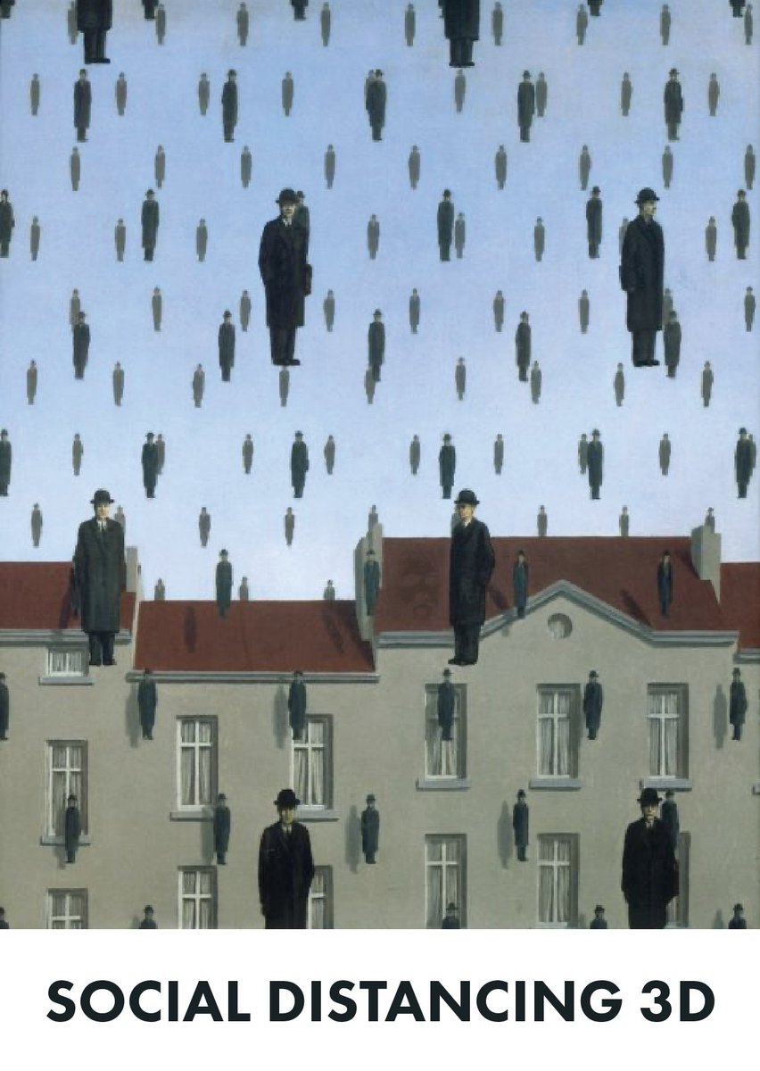 RobertoTubaro's tweet photo. Magritte la vedeva lunga #SocialDistancing #magritte #coronamood https://t.co/b2OvbruB8D