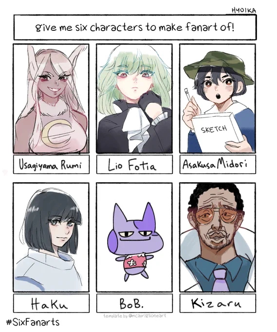 #SixFanarts #SixFanartsChallenge 