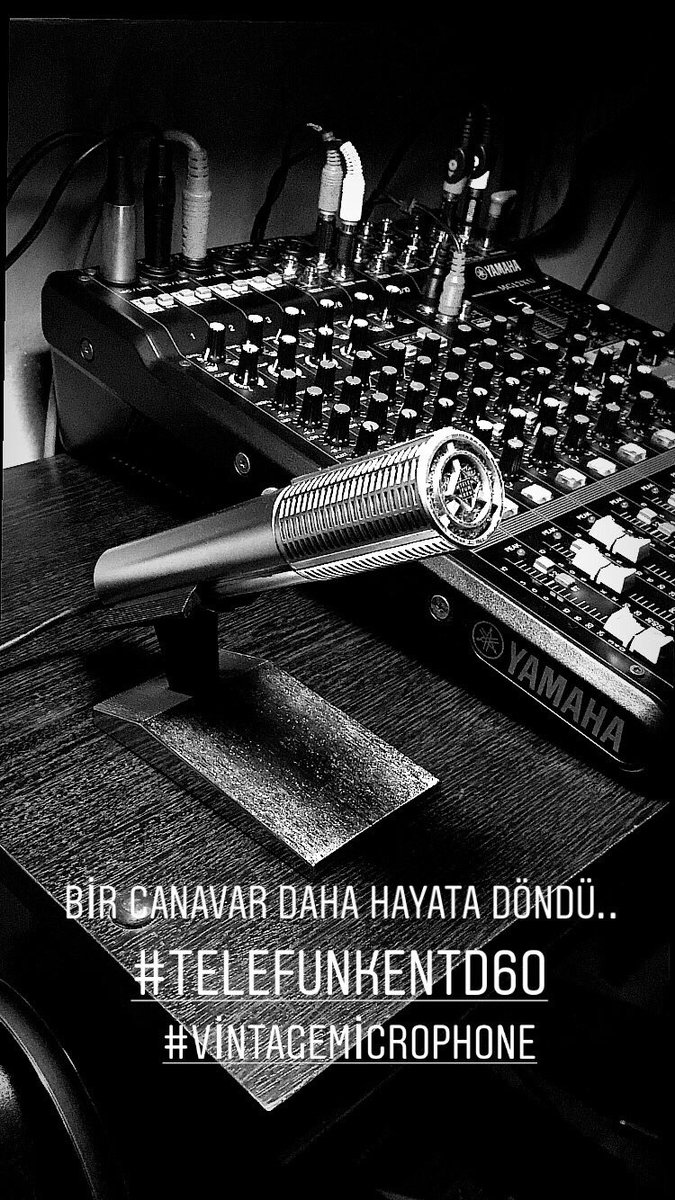 onurdng's tweet photo. bir canavar daha hayata döndü 🤩
#telefunkentd60
#vintagemicrophone https://t.co/HUi5AUHeco
