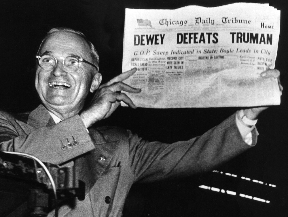 It happened before.Harry S. Truman had an even lower approval rating than Trump.Newspapers published front-page articles that Truman had lost.Truman ground their faces in it after he won.