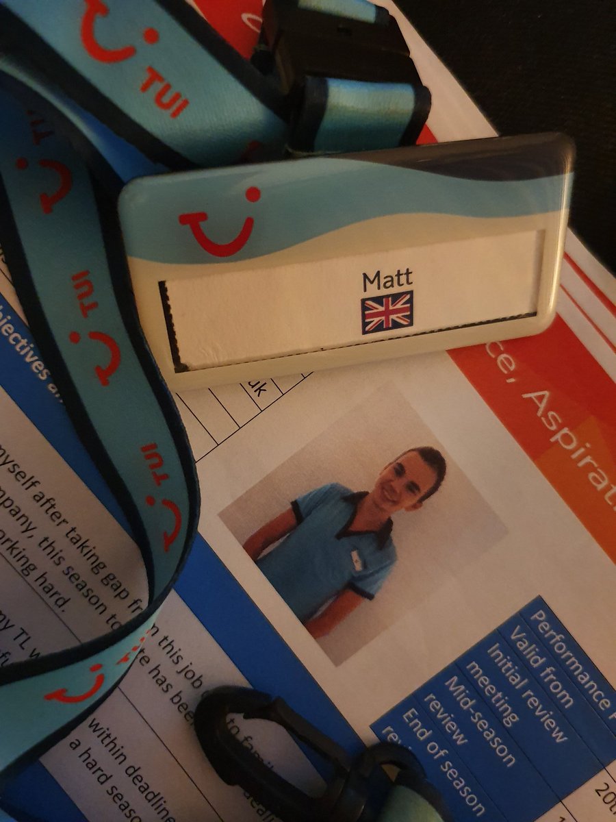 beardwell17's tweet photo. Found my old @TUIUK name badge and Repping paperwork -Takes me back to places I went to as rep over the years 🌍🏖😍#holidayrep #tui #experience #memories https://t.co/x4JzIaVbXr