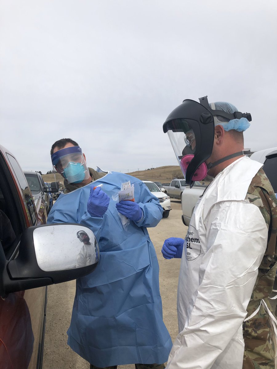 hhsndgov's tweet photo. Day Two of "Operation Drive-In" drive-up COVID-19 testing in Gladstone was another huge success! Thank you to residents of the Gladstone Fire District for participating and thanks again to @SWDistrictHU, @NDNationalGuard &amp; the Gladstone FD for their work at the testing site! https://t.co/5wRCRpyxho