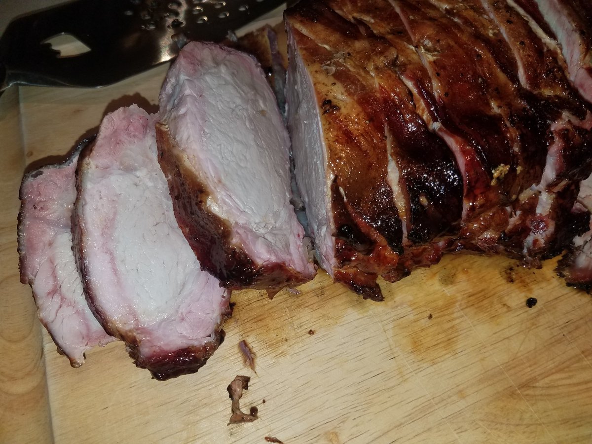 DominionLeather's tweet photo. Dominion Leather just smoked a Bacon Wrapped Pork Loin
Who wants to join me and in partaking of it....6 feet away of course. https://t.co/lw8fzpPAPF