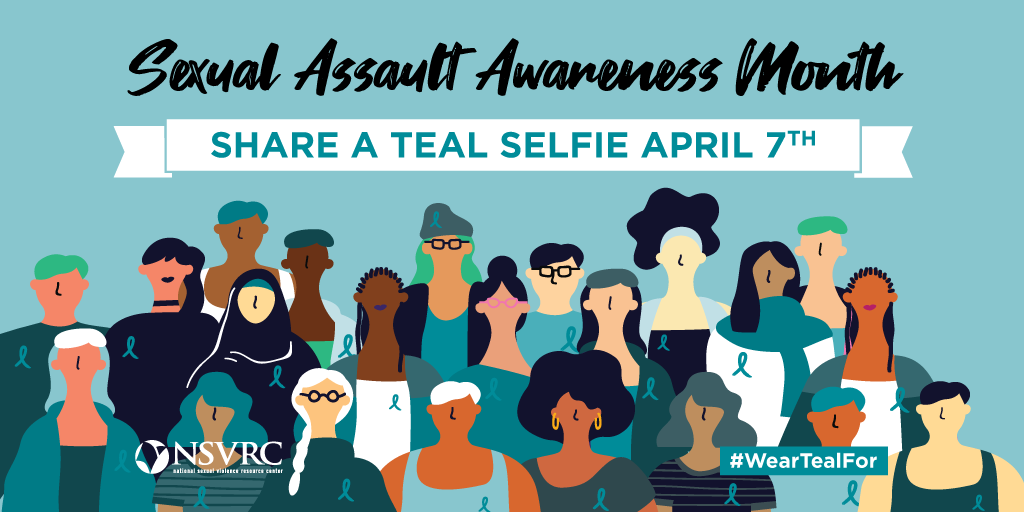 Join us in shining a light on #SAAM this Tuesday for the Day of Action by posting a teal selfie and sharing what you #WearTealFor. #IAsk