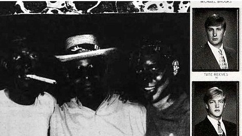 Gov. Tate Reeves has long associated with orgs that fetishize the Confederacy. Last year, I found photos & ads showing members of his college fraternity, Kappa Alpha Order, wearing blackface & holding Old South Balls when he was there in the 90s. 2/  https://www.jacksonfreepress.com/news/2019/feb/08/lt-gov-tate-reeves-fraternity-wore-black-face-hurl/