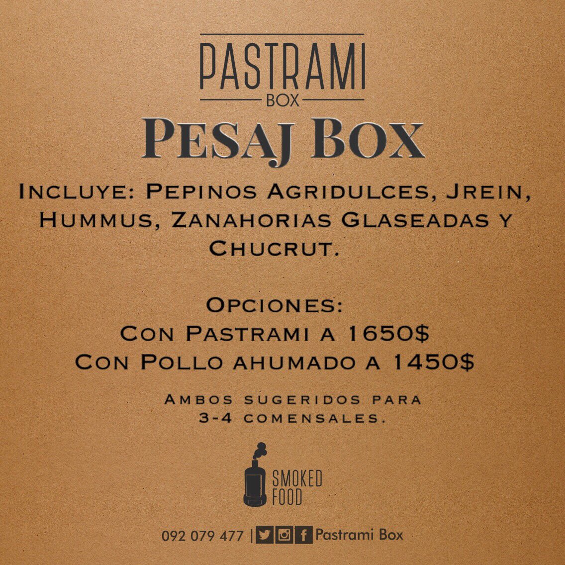 pastramibox's tweet photo. Hacé tu pedido anticipado para el Miércoles 8 y Jueves 9 de Abril al 092079477 https://t.co/3HE7v8OJ3b