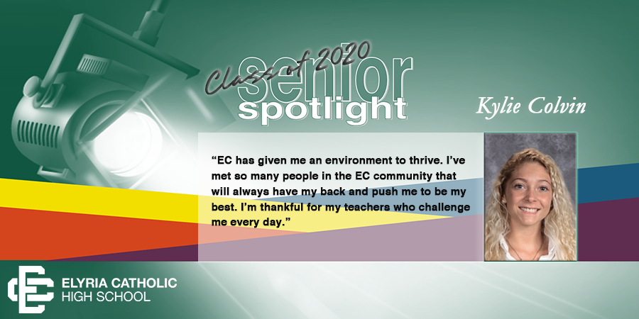 The Senior Spotlight finds Kylie Colvin, who's energy, spirit and leadership has shone brightly at EC through her involvement in Student and Spirit Senates.  Read more about Kylie and her future plans at 
elyriacatholic.com/people/kylie-c…