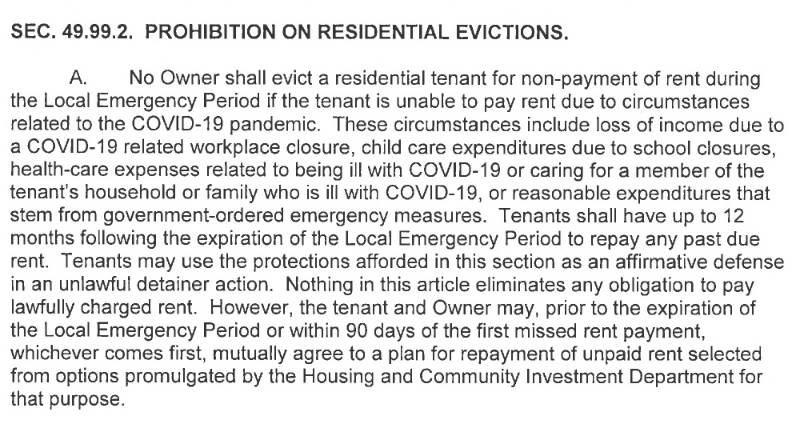 L.A.'s anti-eviction rules don't require tenants to give their landlords documentation of economic/health reasons for their inability to pay rent — just that tenants should have documents if they go to court. Here's the ordinance and confirmation from the housing dept. (1/2)