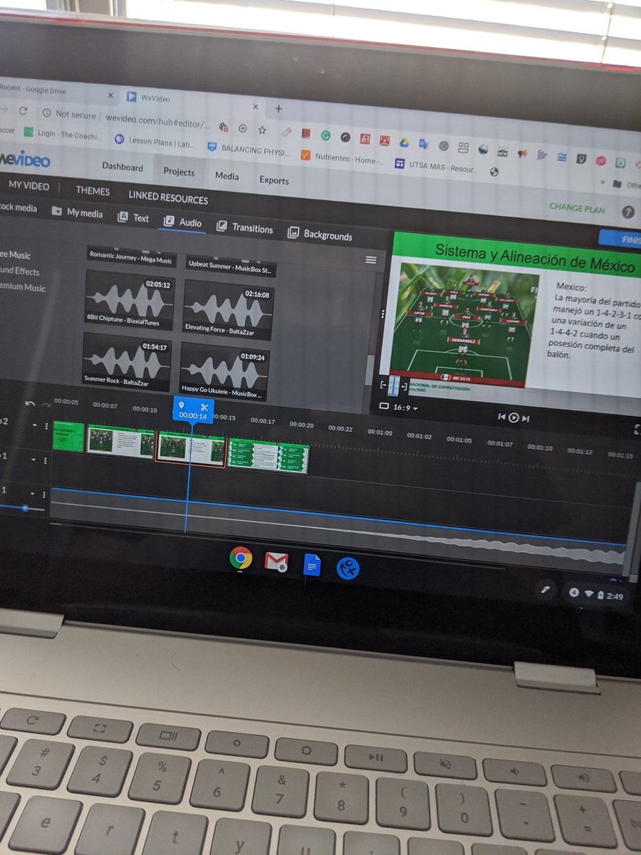 Coach_Obed's tweet photo. Trying to do some match analysis without the real software. 😞 Using a combination of @googleslides and @WeVideo. Not the most professional option but making the most of it. Any suggestions out there on what to use on a Chromebook? #matchanalysis #coachinghelp #tacticalanalysis https://t.co/ehqlz8iOvf