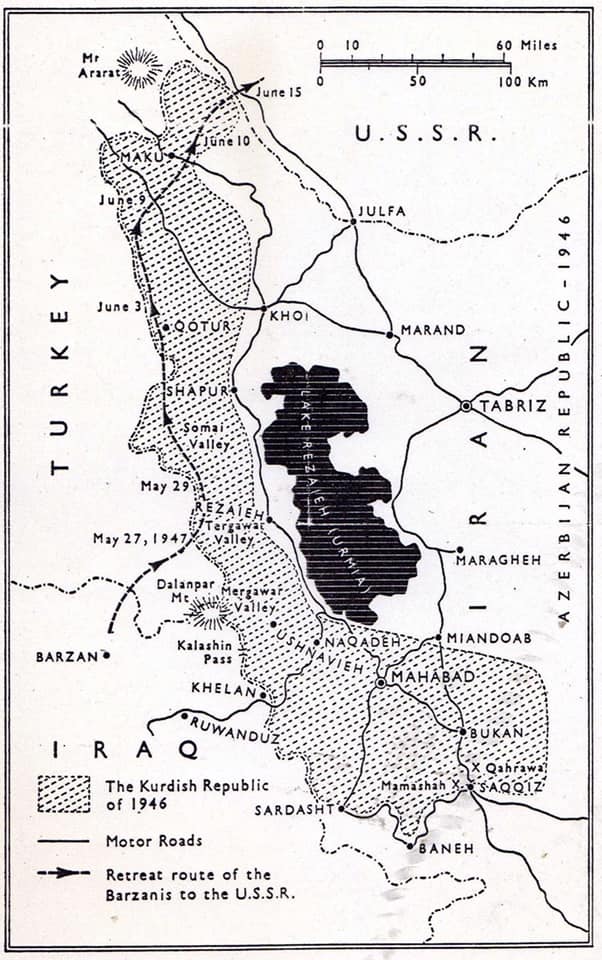 The Republic was not only extended to the city of Mahabad but to a large area in the north of Eastern Kurdistan. This misnomer also excludes the national idea associated with the establishment of the republic and reduces it to a self-government in the city of Mahabad.