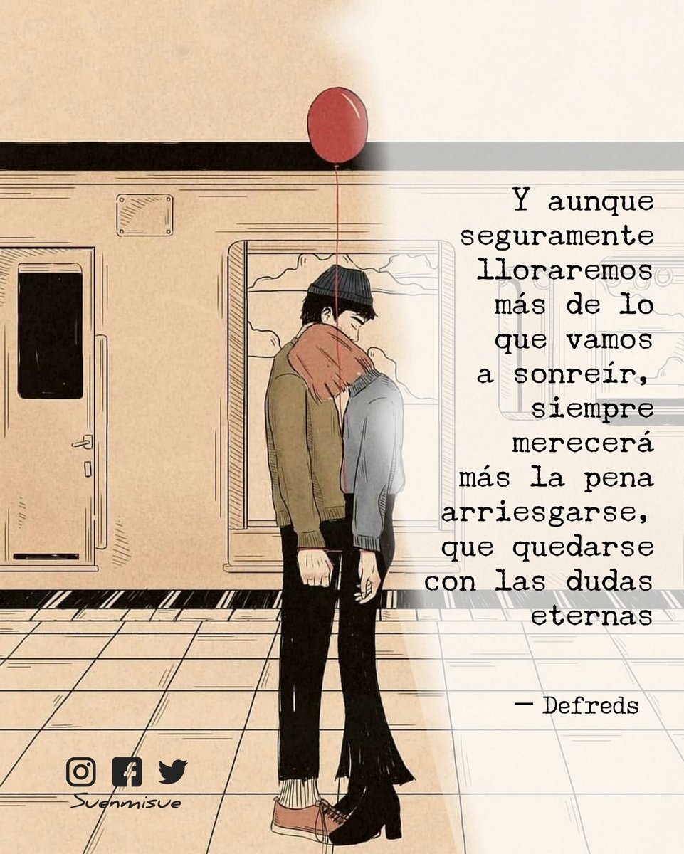 suenmisue's tweet photo. Arriesgarse.

@Defreds https://t.co/JqzCXuswGp