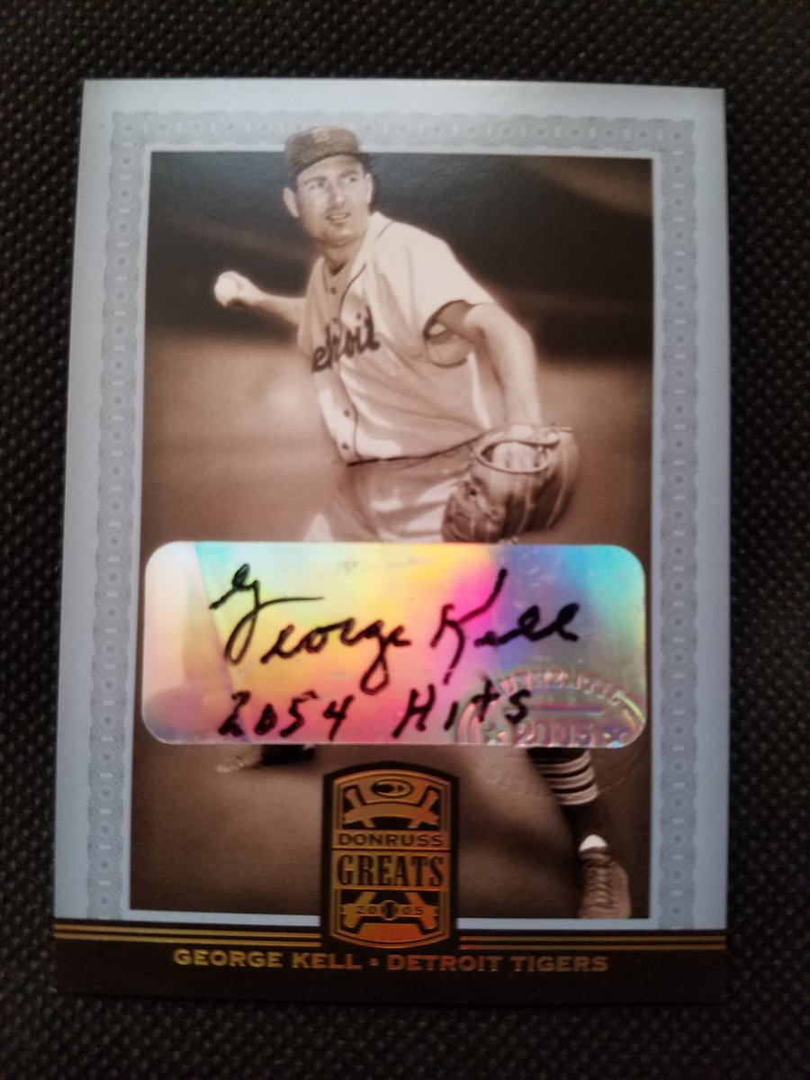 HotIceCards's tweet photo. 🚨🚨 FREE GIVEAWAY 🚨🚨
2005 Donruss Greats - George Kell, HOF Detroit Tigers autograph 

Rules:
1. Follow
2. RT
3. Tag a friend who might like it

We'll pick a random winner on Thursday 4/9 at 9pm EST! Good luck and thank you!  #TheHobby https://t.co/UvedG7kQZ5