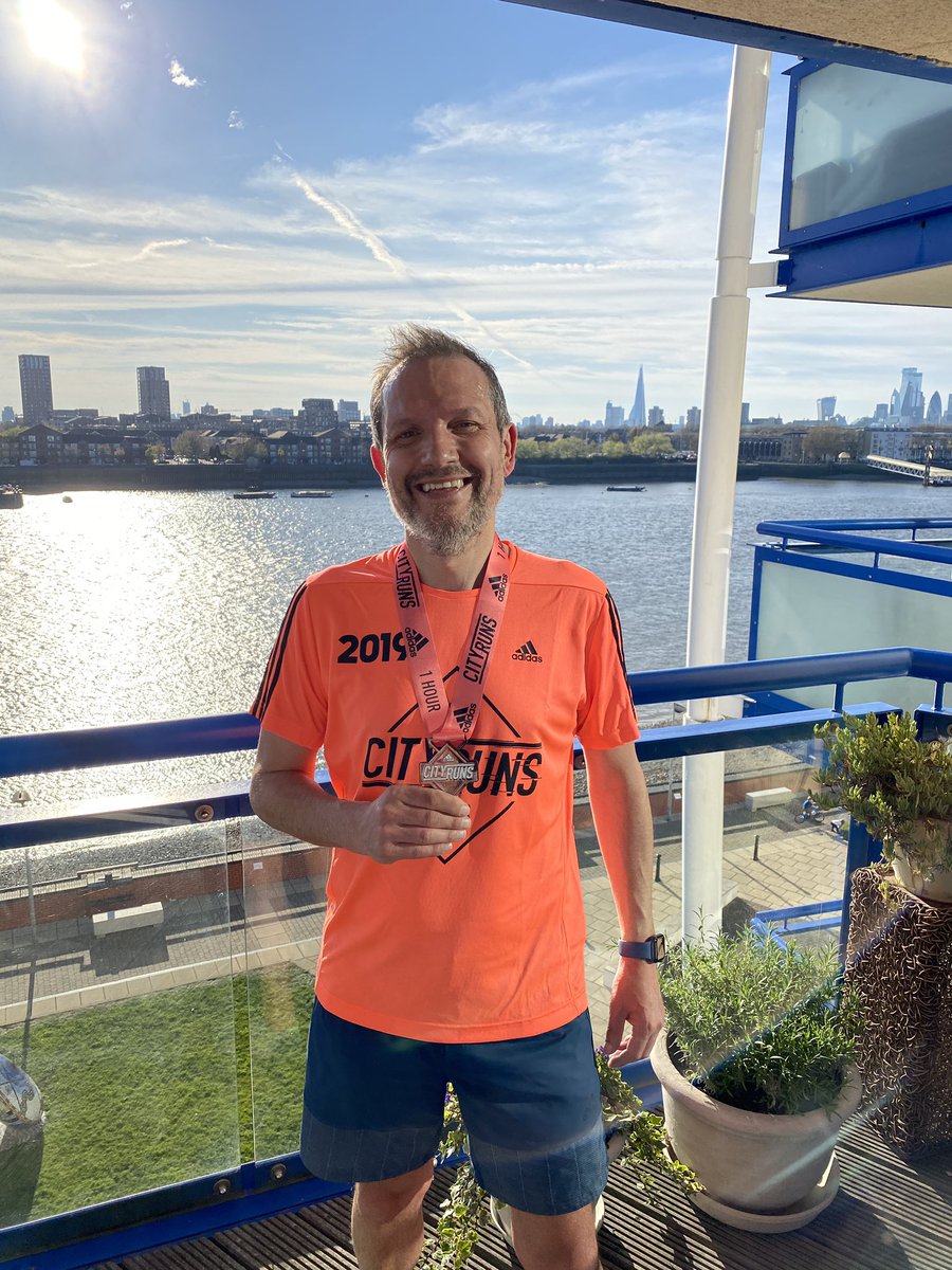 chrisezekiel's tweet photo. Did the #1HourVirtualChallenge today. Looking forward to doing these runs with lots of other people again soon! Well done to everyone else who did this solitary run @cityrunsLDN #cityrunsLDN https://t.co/qIayHqB8WK