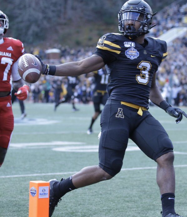Next I did: - Darrynton Evans.   App State 5’10 205: really fast, good in space, good hands