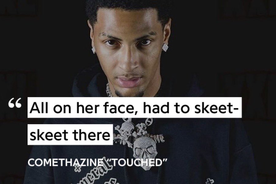 Thread of funny Comethazine lyrics 