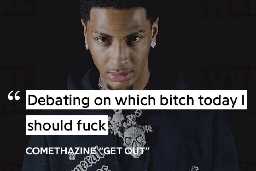 Thread of funny Comethazine lyrics 