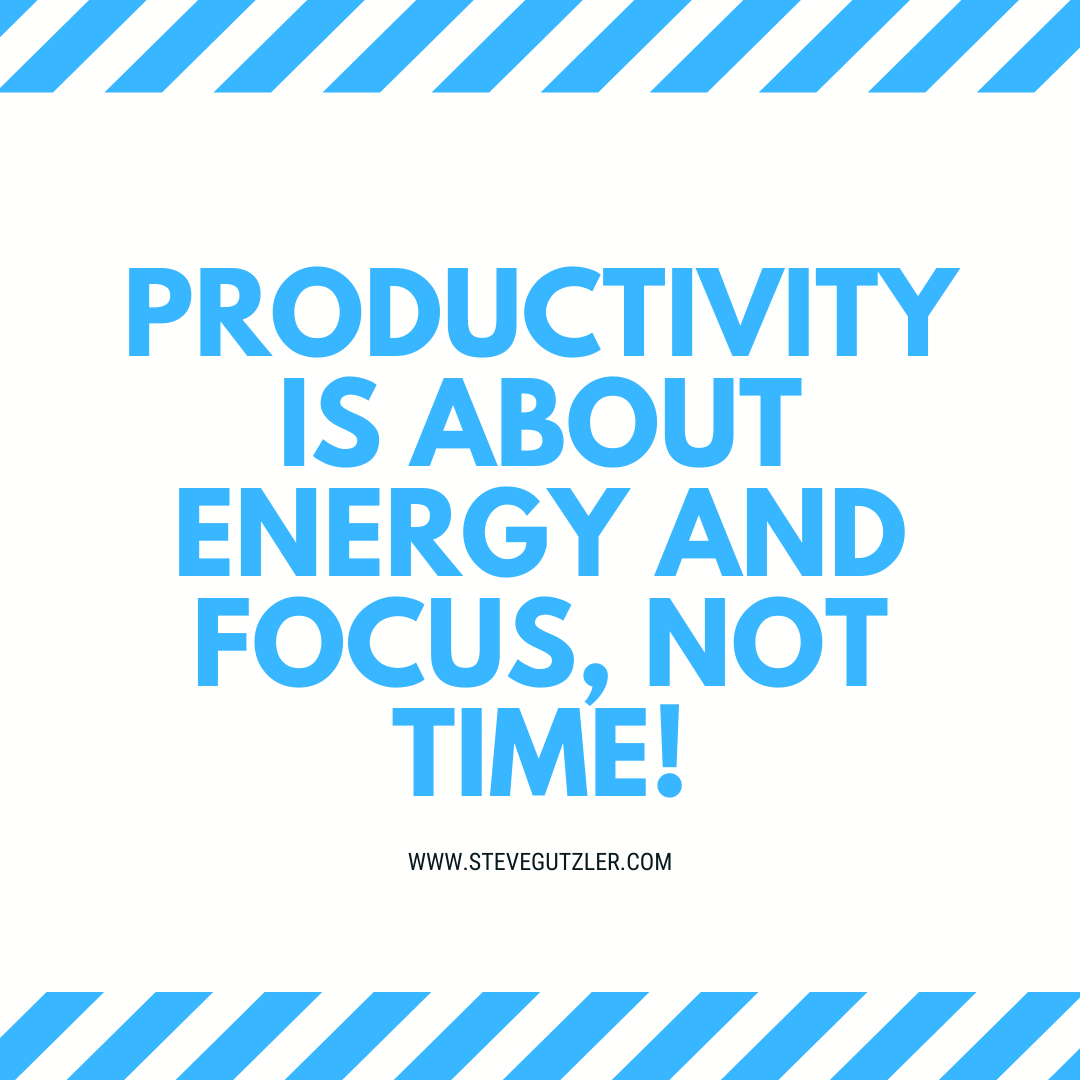 Productivity is about energy and focus, not time!

Did you know that even five-minutes of stretching can increase flexibility, energy, and oxygen in your body? That’s why it’s so important to factor in some type of exercise into your day.

#health #productivity #focus #energy