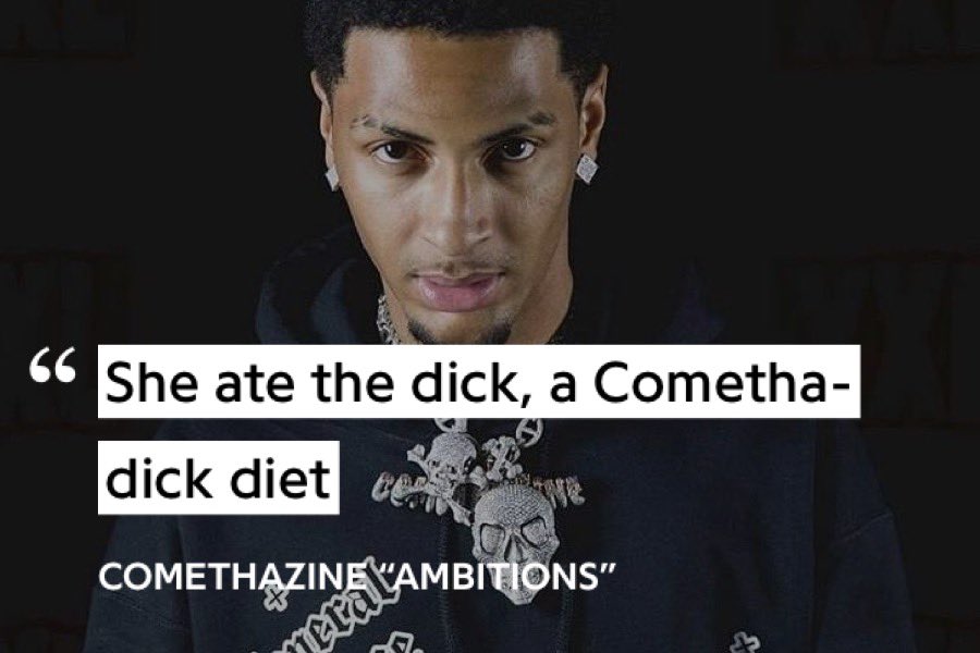 Thread of funny Comethazine lyrics 