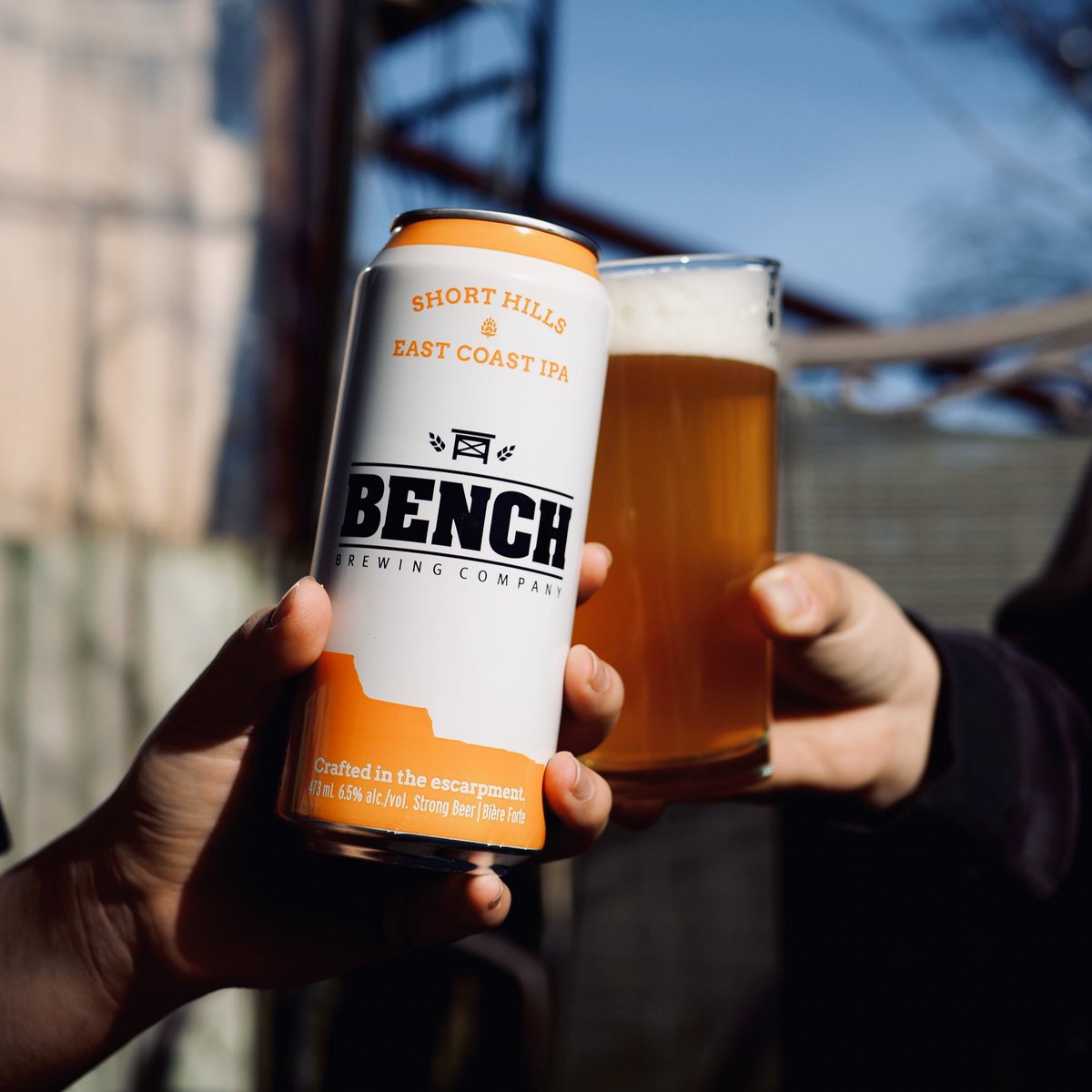 benchbrewing's tweet photo. Short Hills East Coast IPA has been receiving a lot of love since its launch 🧡 This juicy IPA is now only $3.25 per can for a limited time! It’s available at your local LCBO and on our website for delivery and pickup! https://t.co/ephjoeNzro https://t.co/nqi78bIyFb