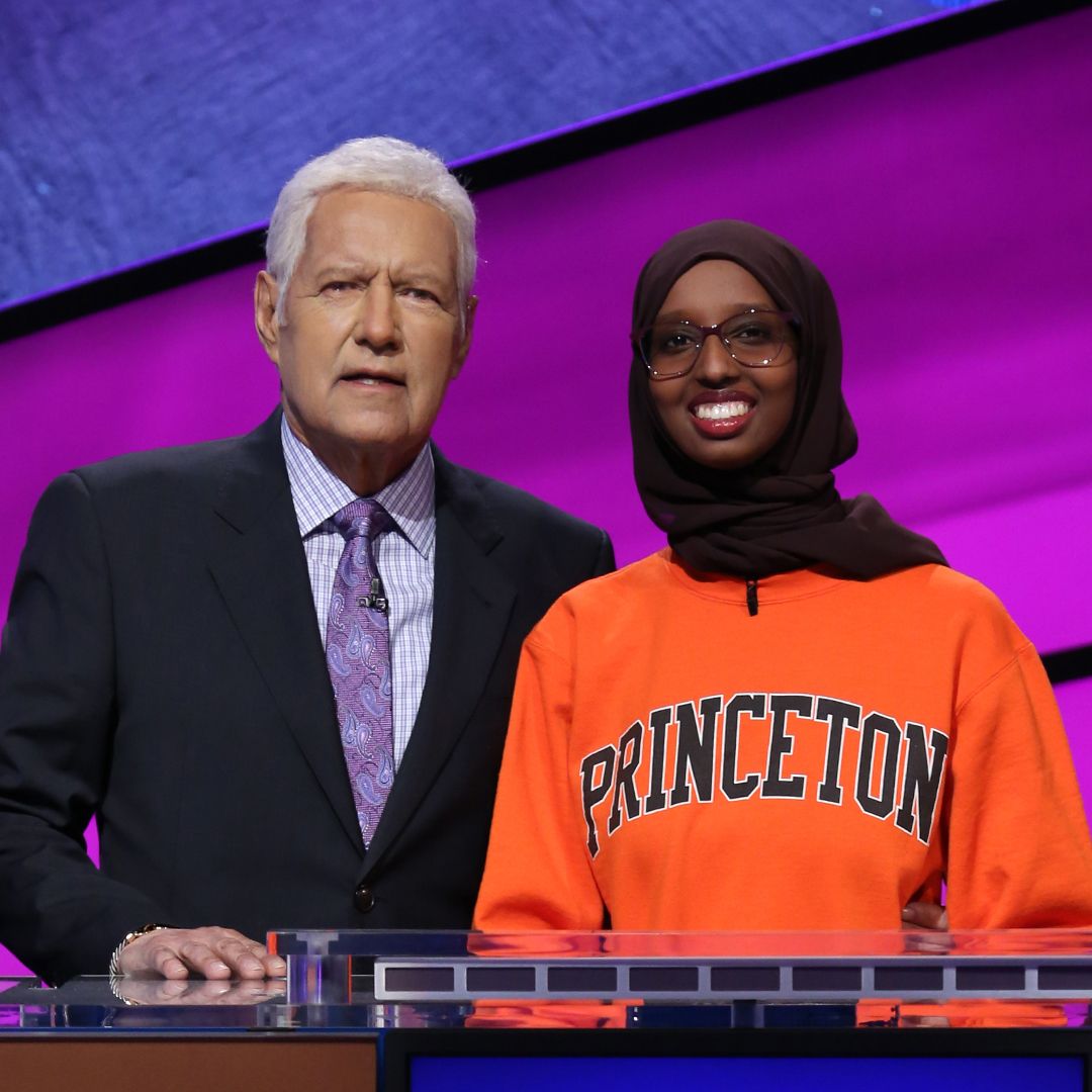 Alex Trebeck and Sirad Hassan