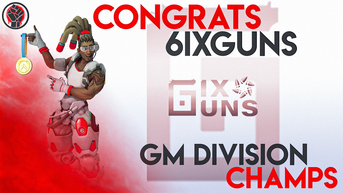 _RevolutionOW's tweet photo. That's a wrap for Revolution's Season 3 tournament! A big thanks to everyone behind the scenes making it happen, and a HUGE congratulations to our Division winners!

GM Div - @6ixGunsOfficial 
Div 1 - Chocobros
Div 2 - @TheCauseGaming 
Div 3 - @GoldenRosesOW 

GFX: @Itsyyuio https://t.co/zyiSpkcBbT