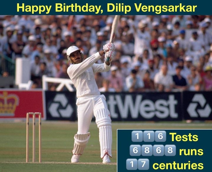 Happy Birthday, Dilip Vengsarkar 