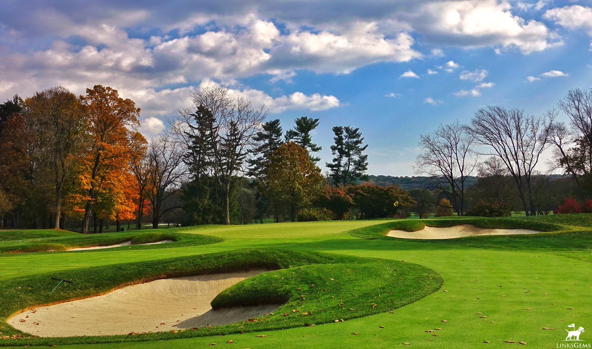 LinksGems's tweet photo. Saucon Valley Country Club has been a popular request lately. This 60-hole golfers’ mecca sits on 850 acres some 40 miles north of Philadelphia and boasts three excellent and diverse 18-hole coursee: Old (seen here, by Herbert Strong), Grace &amp; Weyhill (both by William Gordon). https://t.co/V2jgr8iPo0