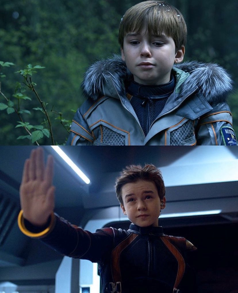 MaxwelljenkinsA's tweet photo. Will Robinson went from ���i’m scared dad” to trying to control a thousand robots and saying “we don’t have to fight” https://t.co/5e5O8QfImO