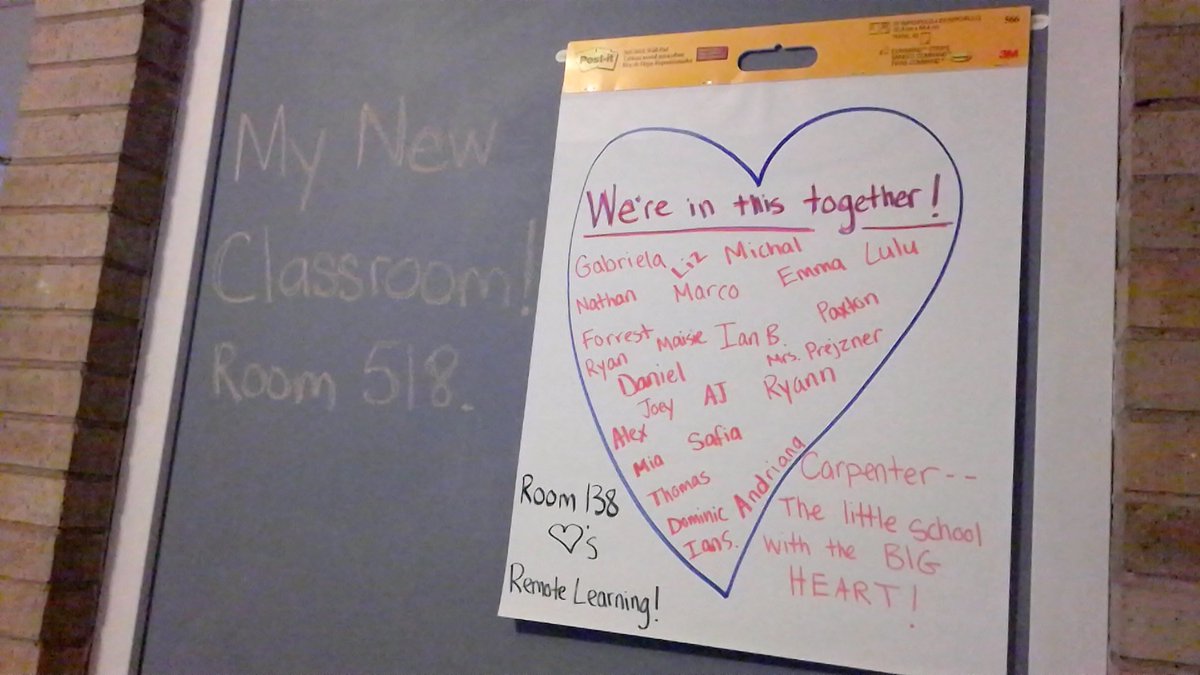 New classroom is up and running! Can't wait to "meet" with my students and teach some lessons! #CAWow #engaged64 #homeschool #remotelearning