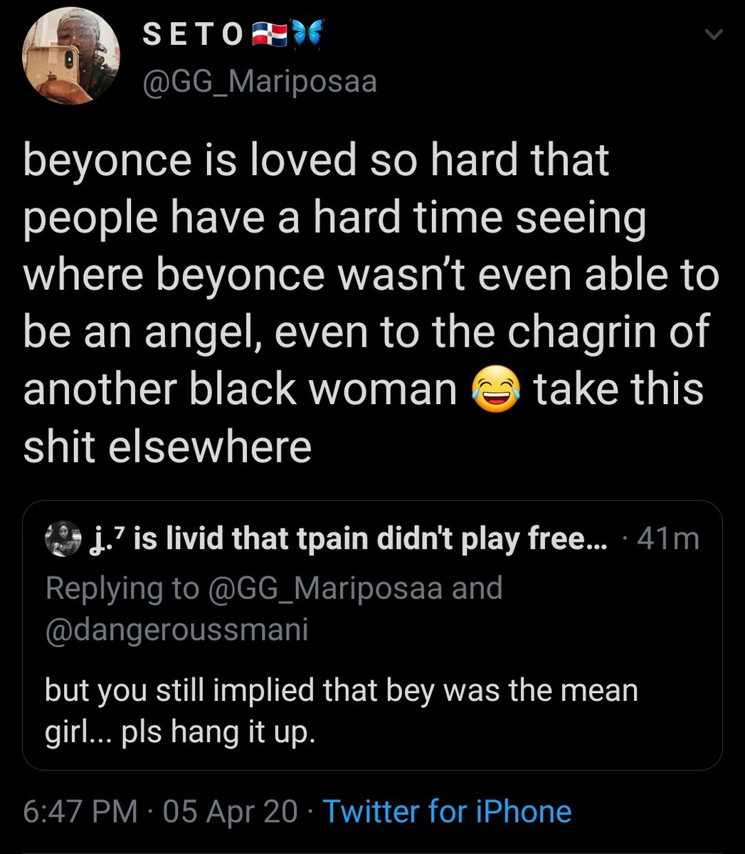 let's get one thing straight, darling.  @GG_Mariposaa yall only say sh*t like this bc of how bey was the most loved one in dc and make assumptions that she had it the "easiest" in the group. when in reality, just like the others, her father made it hard on her too.