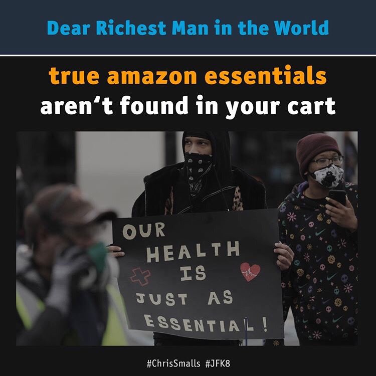Shut_downAmazon's tweet photo. “ITS NOT #AMAZON VS #ChrisSmalls it’s Amazon vs The PEOPLE” !!!!! https://t.co/QeS3AGblBh