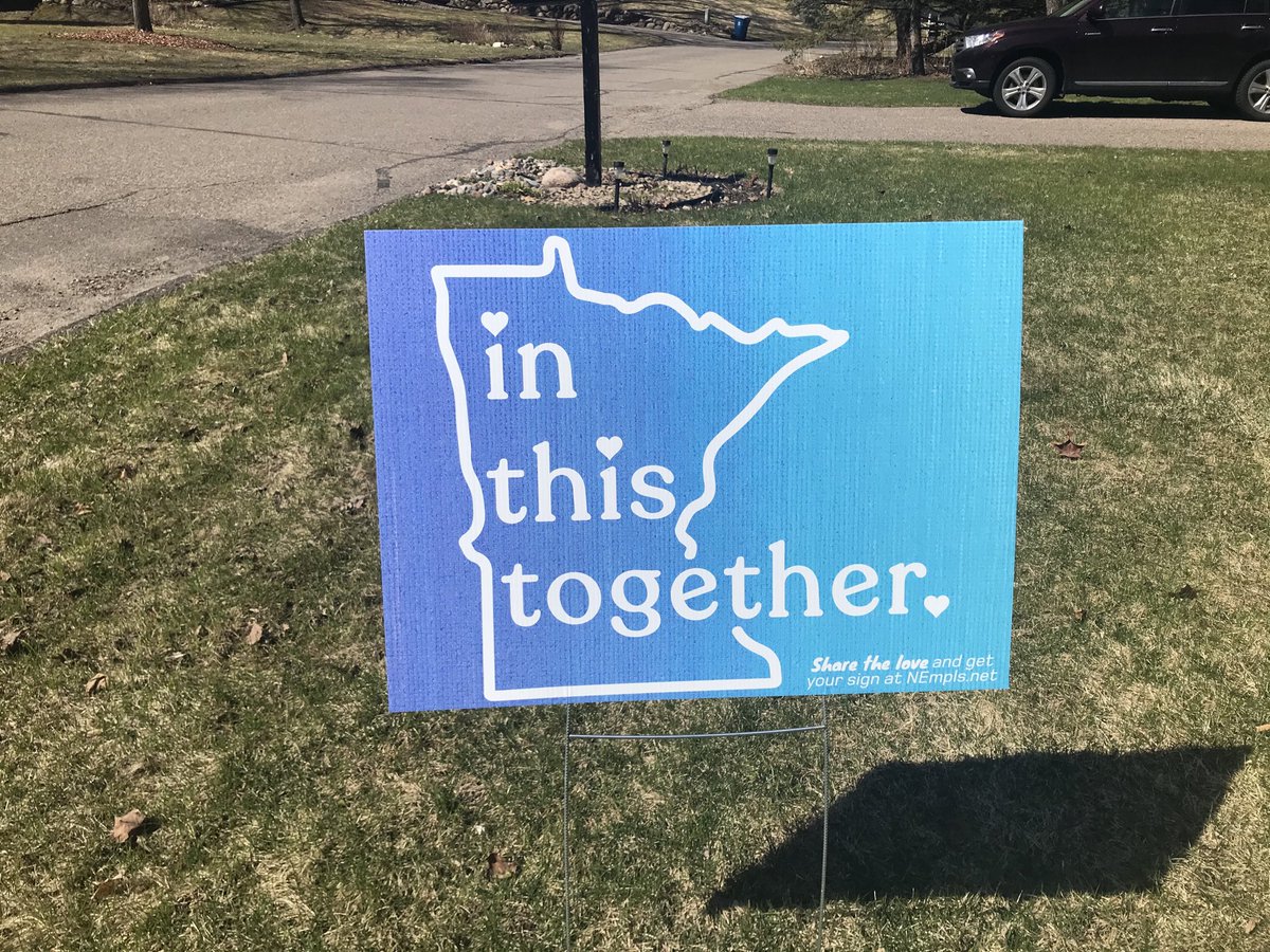 JanLDick1's tweet photo. Stay the course, Minnesota! #minnesota #Covid_19 #littlepepperpromotions #neminneapolis https://t.co/lGbYjeBGlD