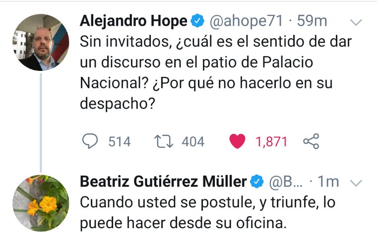 OctavioAcosta's tweet photo. #AMLOseVA Vean la respuesta!!! Increíble su resentimiento y coraje ante un válido cuestionamiento... 🙄🙄🛑 https://t.co/2c5svQ1yJk