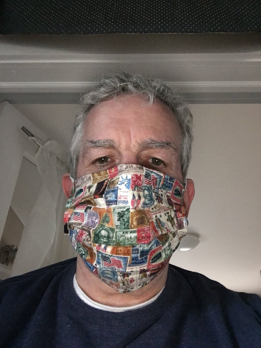 InsuranceEleph1's tweet photo. Without question one of the best gifts I have ever received- a handmade cloth mask crafted by one of my wife’s colleagues.
I like my N95 but this mask is the best.
#neighborshelpneighbors 
#humbledbysincereassistance https://t.co/YjoQLm20mX