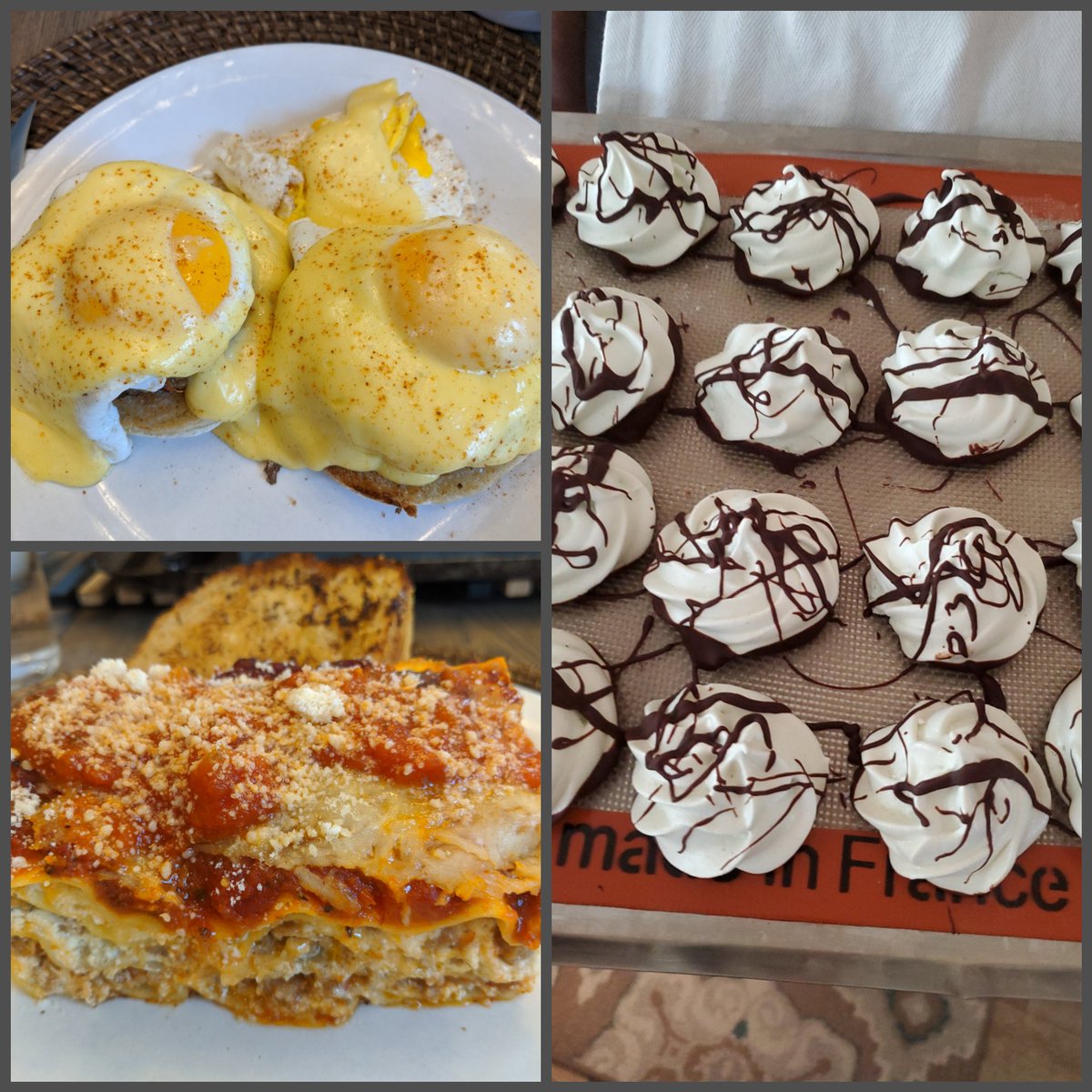 LadyWolf926's tweet photo. Safe at home = busy day in the kitchen. Family was not disappointed! #QuarantineCuisine #QuarantineCooking https://t.co/6NWtJBBzCd