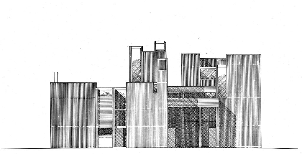 Drawings for Paul Rudolph’s lost University of Illinois Christian Science Center Via Library of Congress