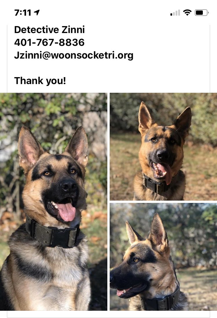 MISSING K9-WE NEED YOUR HELP-REPOST #bringk9creedhome Please read this full description and you will be outraged.Michael Crugnale Woonsocket, Rhode Island 02895"Wife"Donna Crugnale Michael presented himself to us a disabled vet with PTSD in order to receive a dog for support