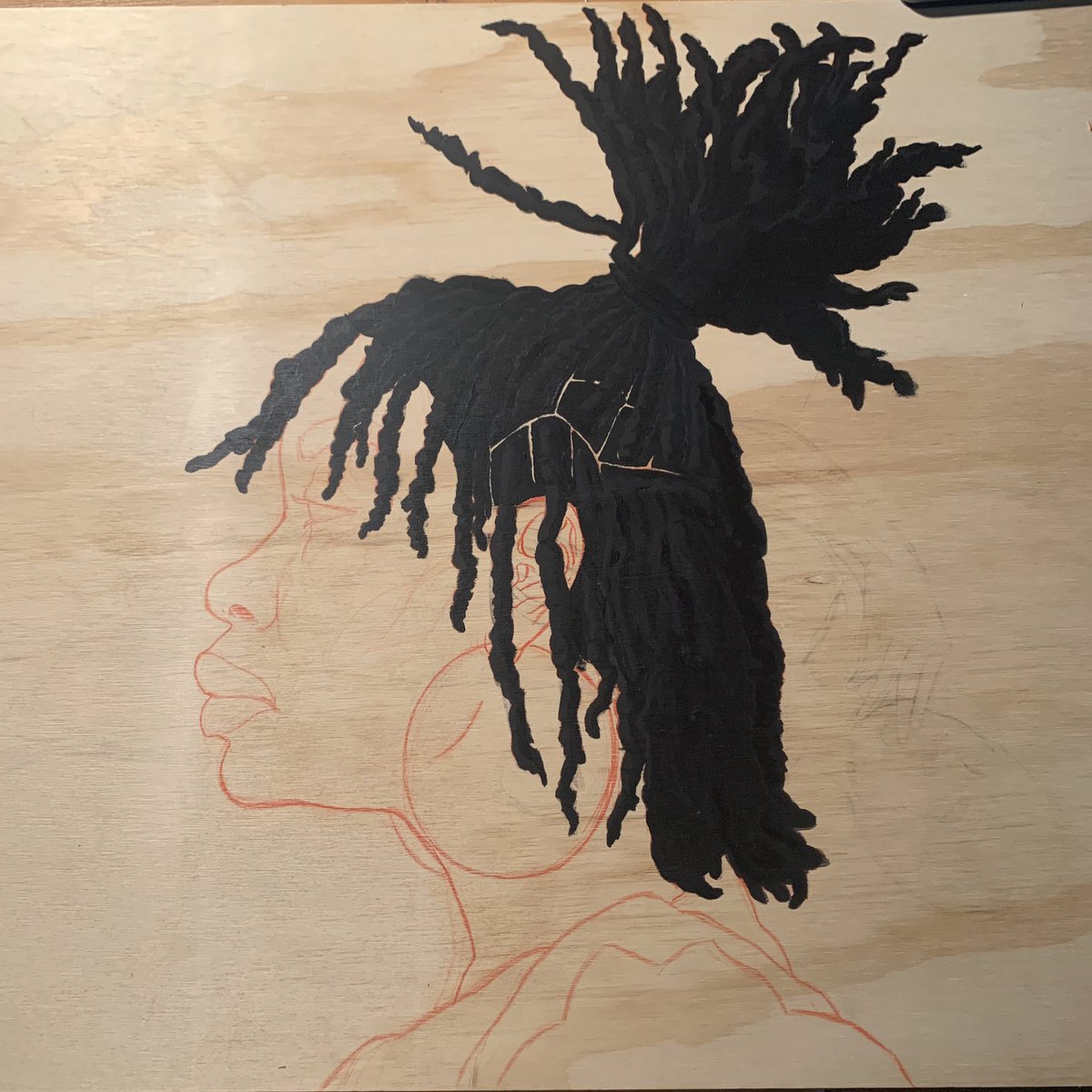 IcoNiKes's tweet photo. RT my shit!! Lol
The #wip
#art #artist #anime #paint #acrylicpaint #nycartist #blackart
#hellacrust #earrings
#blackwomen #blackhair #blackgirlmagic #locs
#naturalhair #everydaypeople https://t.co/wjzDC3W2s7