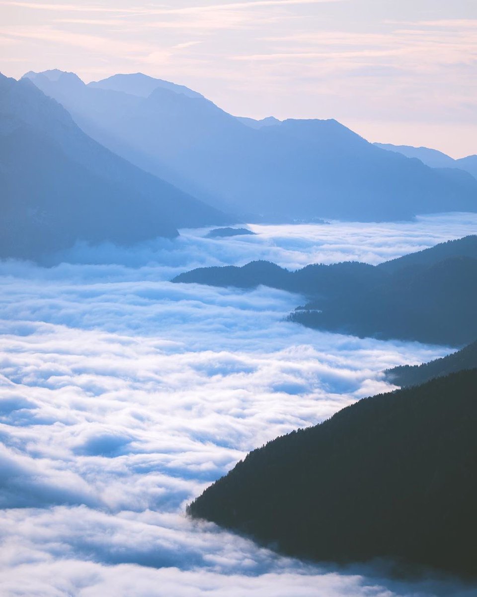 Dancing clouds in the Dolomites.