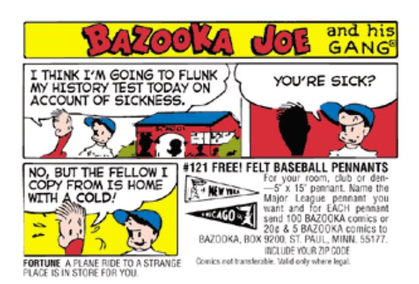 Dunno if anyone else beat me to this observation but Bazooka Joe’s pal, Mort, was very #TwentyTwenty