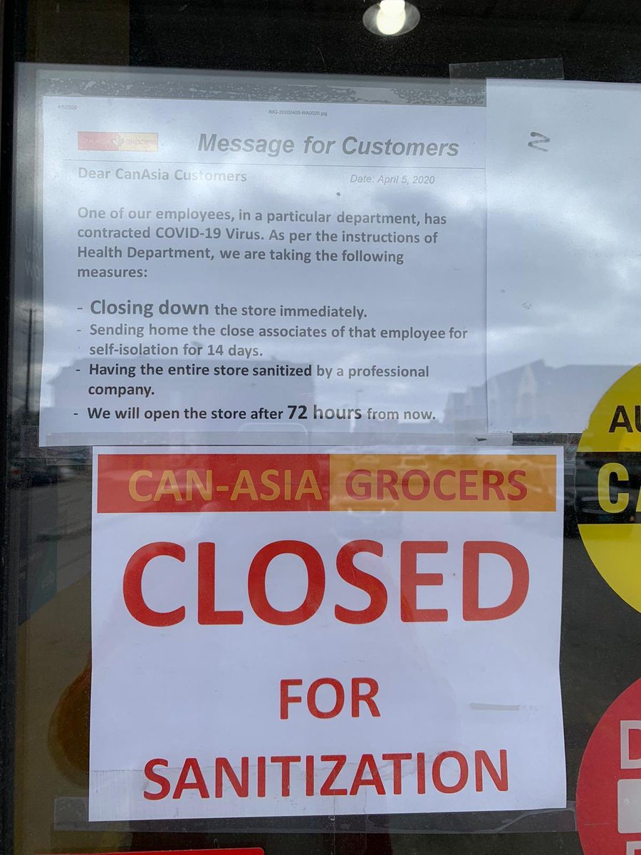TarekFatah's tweet photo. #Coronavirus hits two #Toronto #Halal grocery stores. At both places, butchers slaughtering goats, fell ill and tested positive for #Covid_19 virus. One store still open with staff NOT going through 14-day mandatory quarantine. Premier @Fordnation &amp; Mayor @JohnTory pls intervene https://t.co/E4n8Ynt2ra